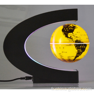 Globe terrestre magnétique anti-gravité avec lumière LED